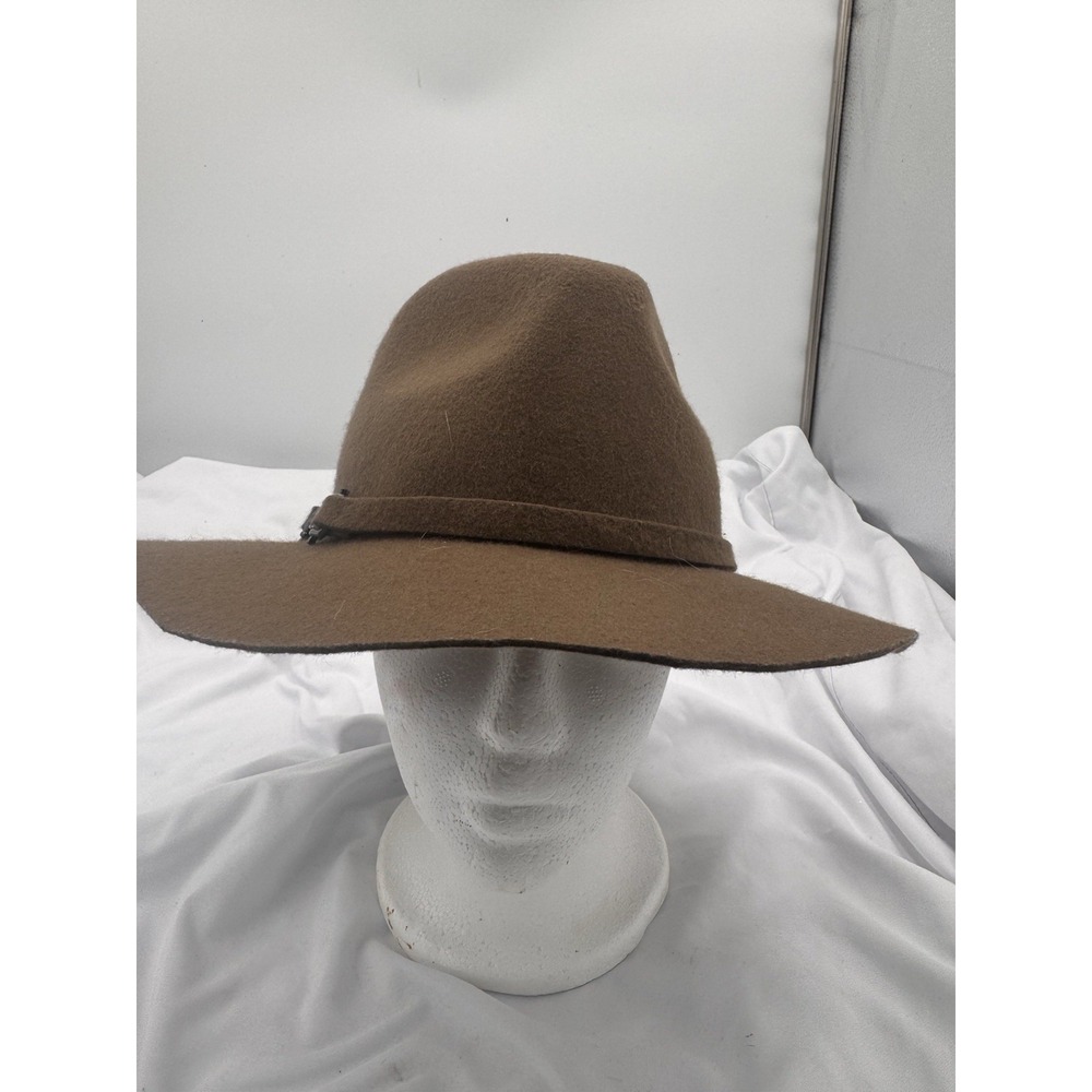 Urbanista 100%‎ Wool Classic Panama Hat Brown Band Fedora Outback Boho Hipster